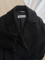 Marella wool and angora black coat