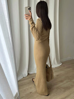 Benetton pure wool knitted long dress