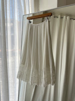 Sisley plissè white skirt