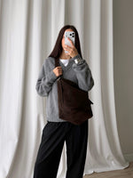 Sillabe Studio bucket bag - Dark coffee