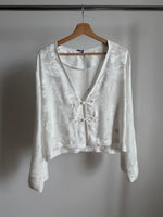 Oriental liquid top - White