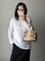 MaxMara pure cotton knitted white pull