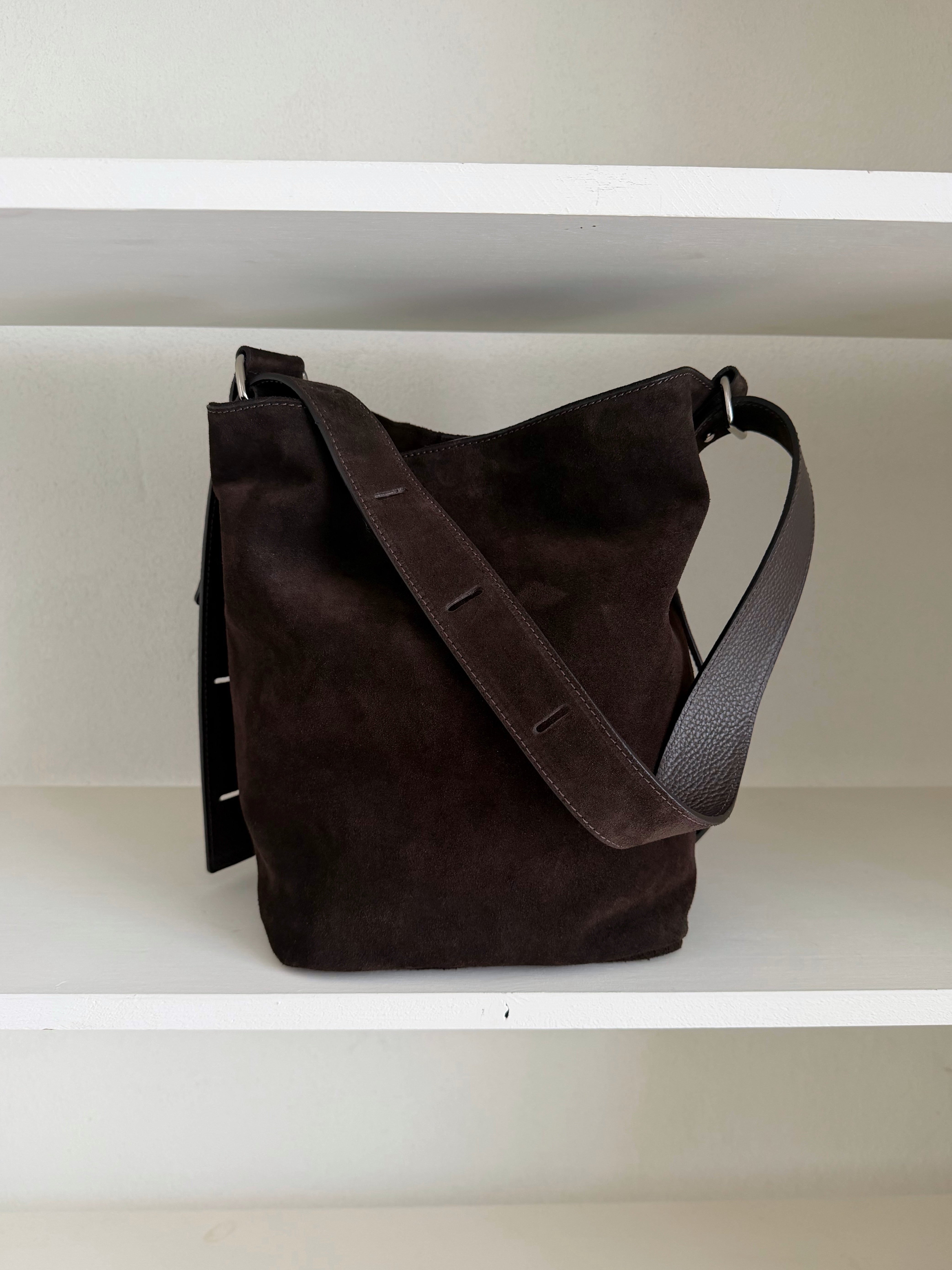 Sillabe Studio bucket bag - Dark coffee