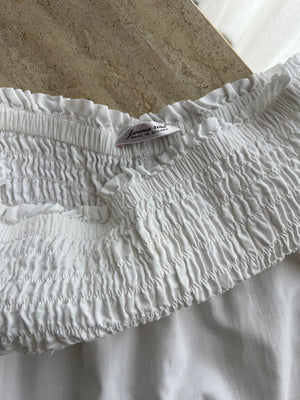 Farina Rosa pure cotton white skirt