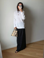 MaxMara pure cotton knitted white pull