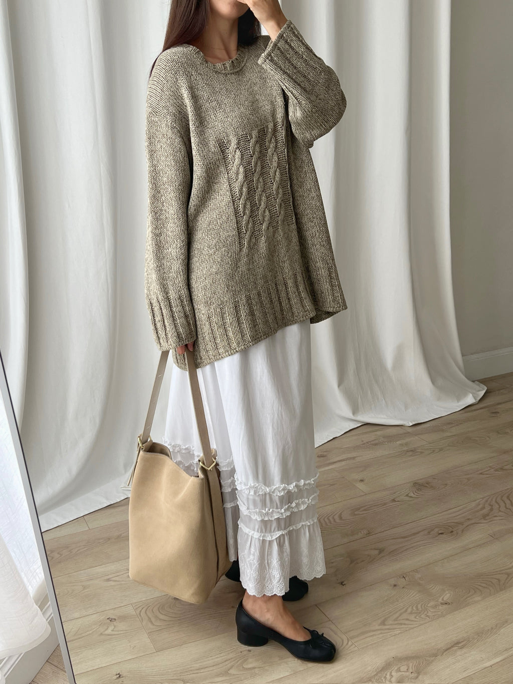 Jil Sander pure cotton oversize pull