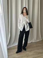 Pure cotton golden buttons white shirt