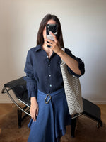 100% Linen shirt - Navy