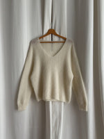 Kid mohair and wool soft pull - Latte