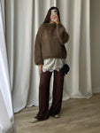 80% kid mohair soft pull - Moka