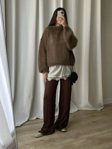 80% kid mohair soft pull - Moka