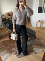 80% kid mohair soft pull - Cacao