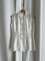 Pure silk oriental white shirt