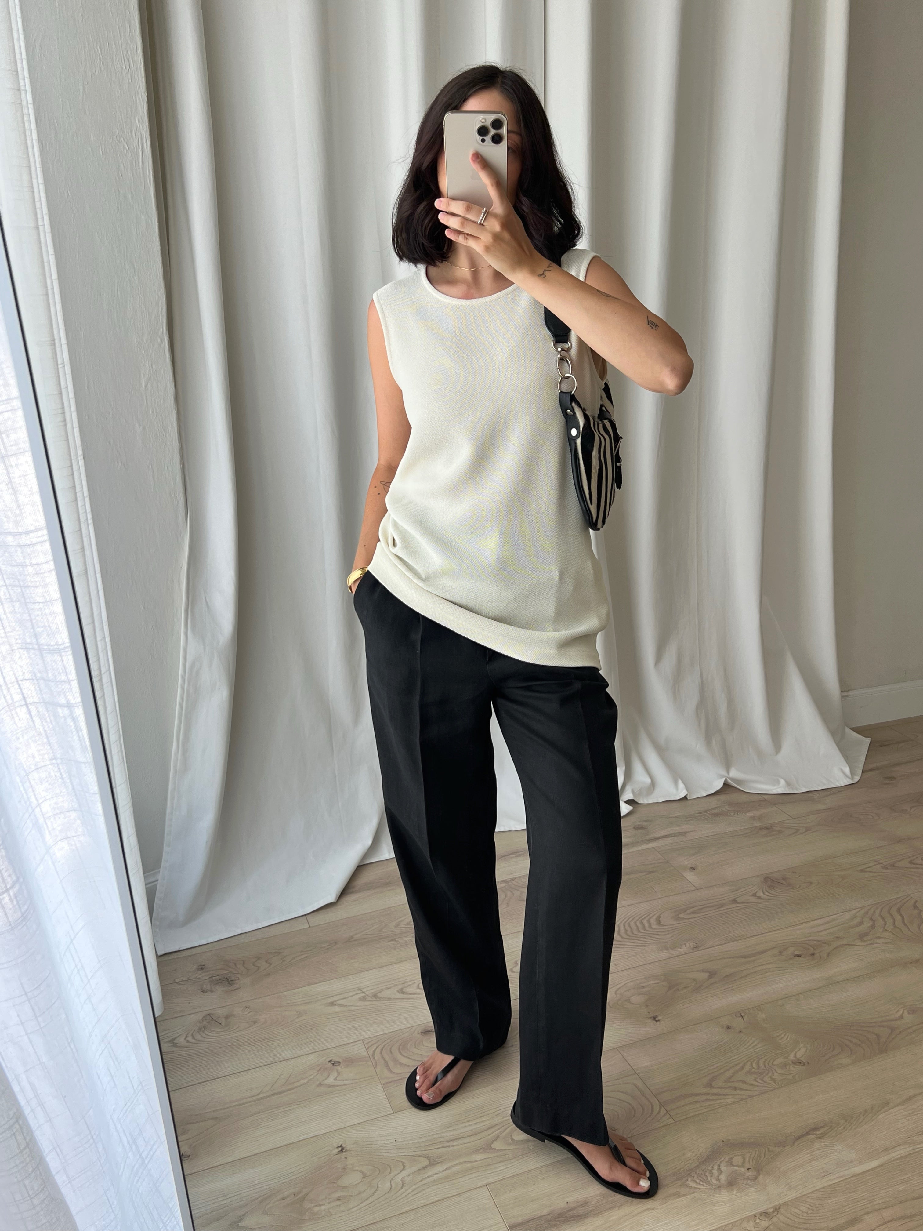 Made in Italy viscose blend cream top