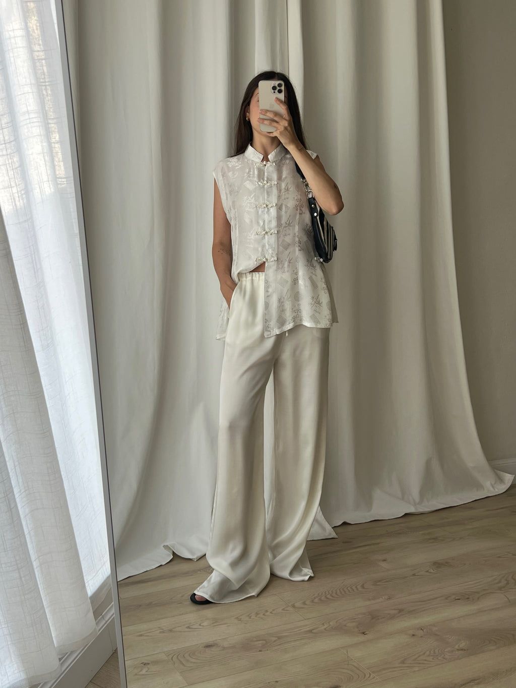 Sillabe Studio liquid pants - Milk