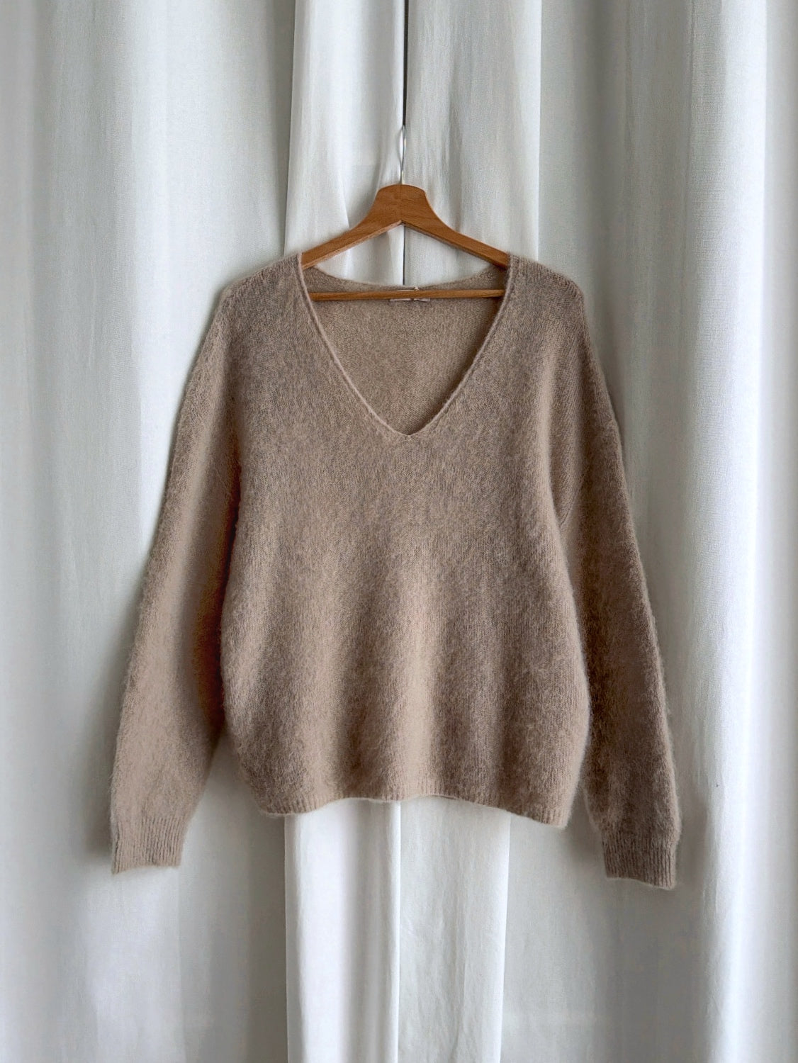 Kid mohair and wool soft pull - Mandorla