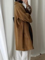 Persona wool and cashmere camel coat