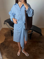 Cotton & silk pareo - Cielo