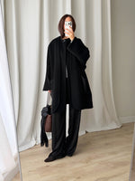 MaxMara wool and cashmere black coat