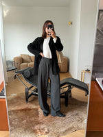 Pure viscose tailored pants - Army