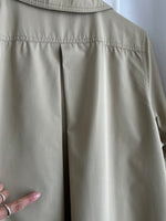 Cotton blend beige trench