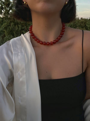 Sillabe Studio Bubble chocker - Corniola