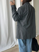 Made in Italy wool blend grey blazer