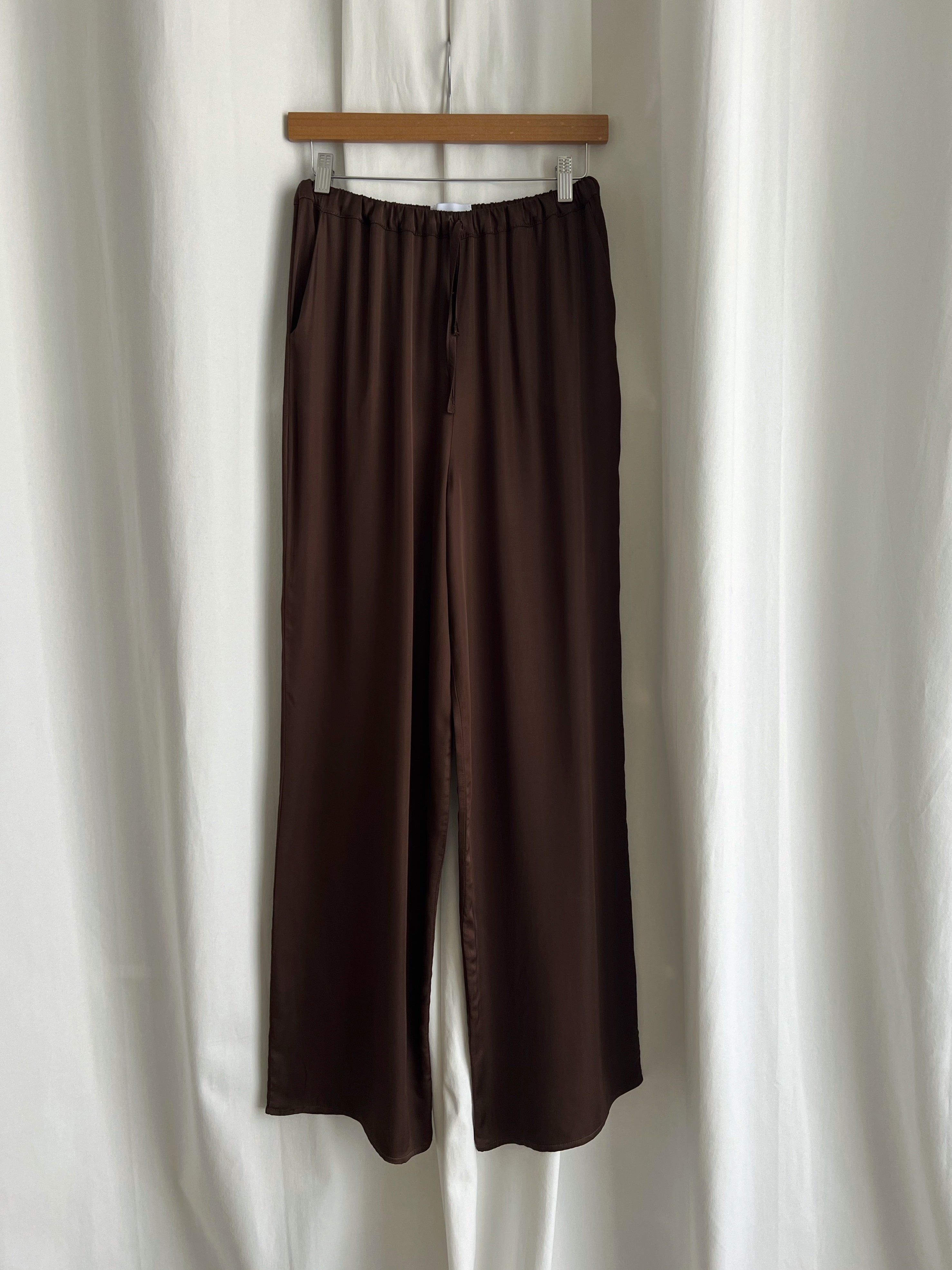 Sillabe Studio liquid pants - Chocolate