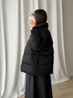 Moncler black down jacket
