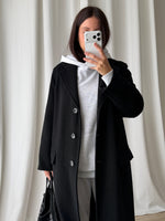 Marella wool and angora black coat