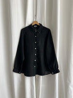 100% Linen comfy shirt - Black