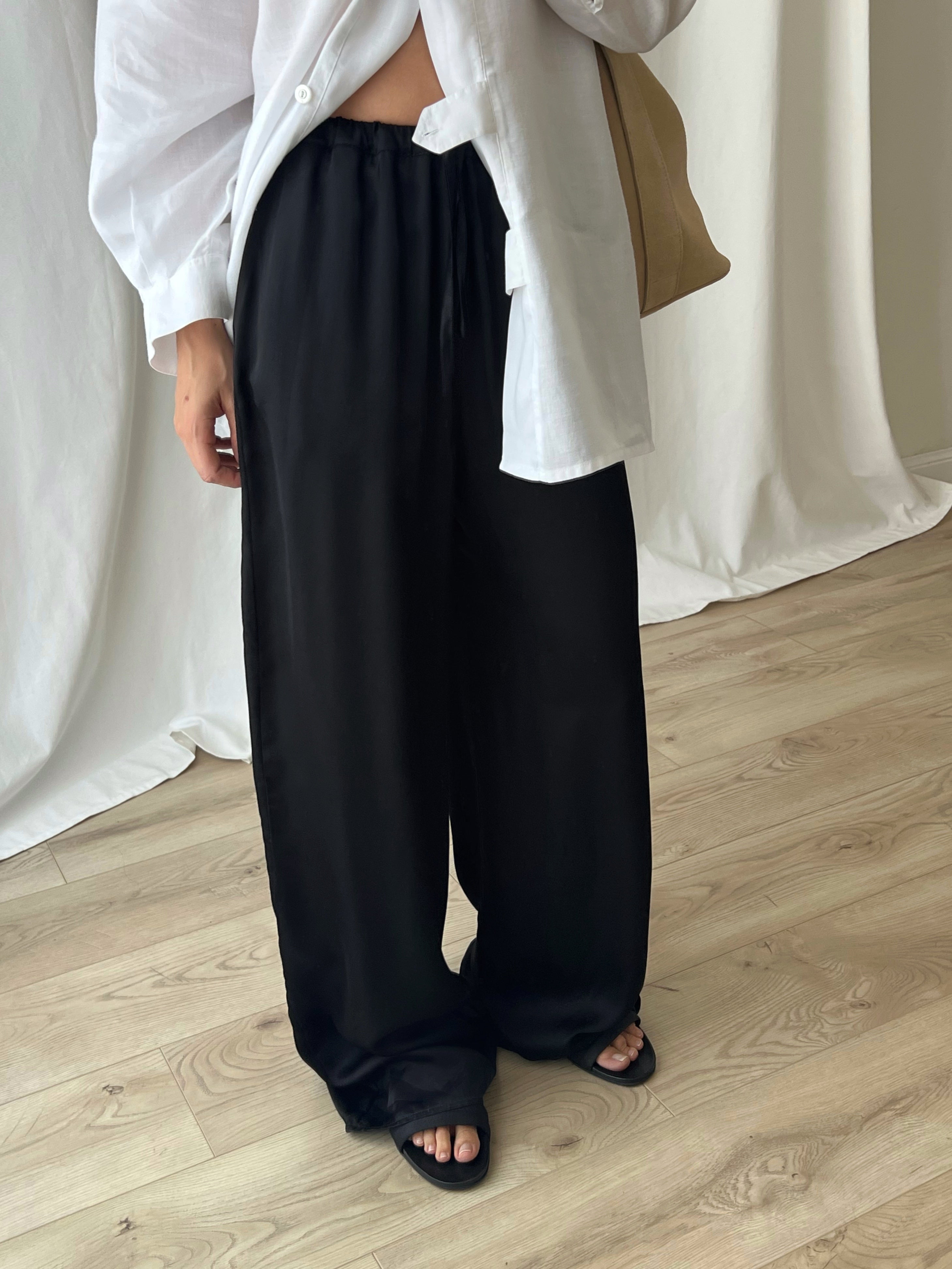 Sillabe Studio liquid pants - Black