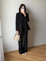 Giorgio Armani pure lightweight wool black jacket