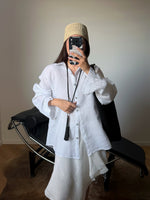100% Linen shirt - Bianco