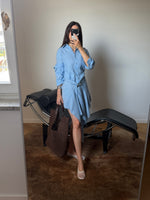 Cotton & silk pareo - Cielo