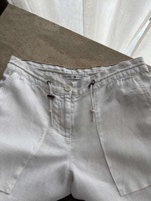 Tommy Hilfiger 100% linen white pants
