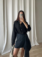 100% Linen comfy shirt - Black