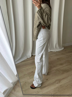Levi's 501 white jeans
