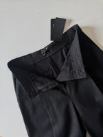 Tailored 100% linen pants - Black