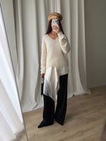 Kid mohair and wool soft pull - Latte