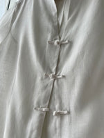 Pure linen oriental white shirt