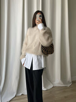 80% kid mohair soft pull - Mandorla