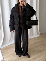 Moncler black down jacket