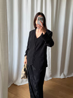 Liquid black blazer