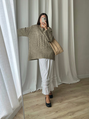 Jil Sander pure cotton oversize pull