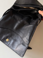 Real leather woven bag