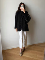MaxMara lightweight wool black blazer