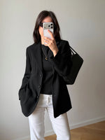 MaxMara lightweight wool black blazer