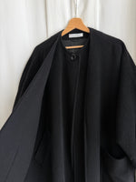 MaxMara wool and cashmere black coat