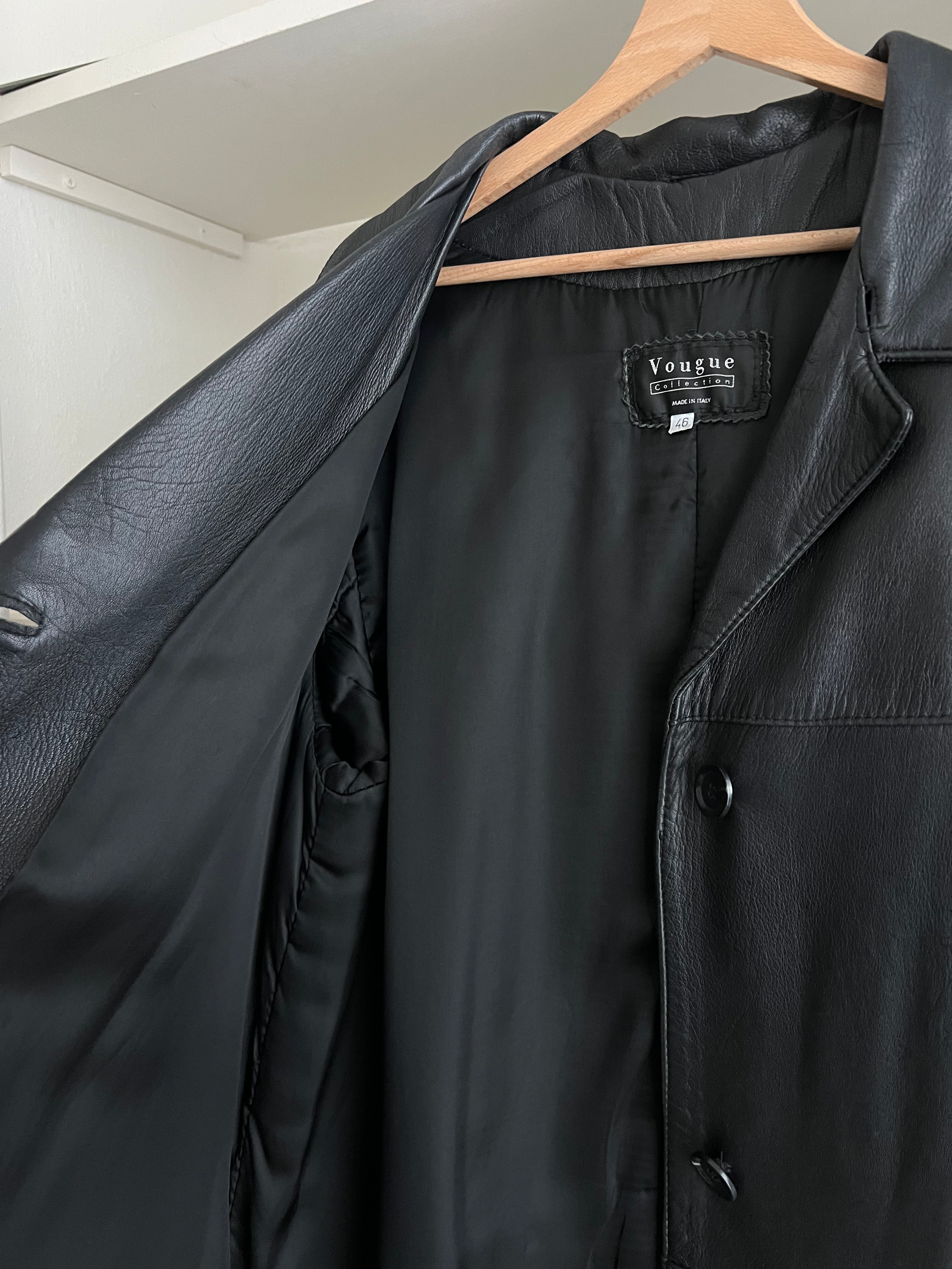 Made in Italy 100% Leather trench coat